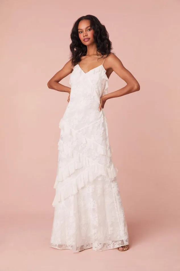 Women Rialto Lace Maxi Dress Ivory LoveShackFancy Dresses