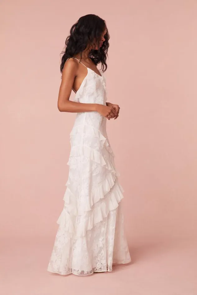 Women Rialto Lace Maxi Dress Ivory LoveShackFancy Dresses