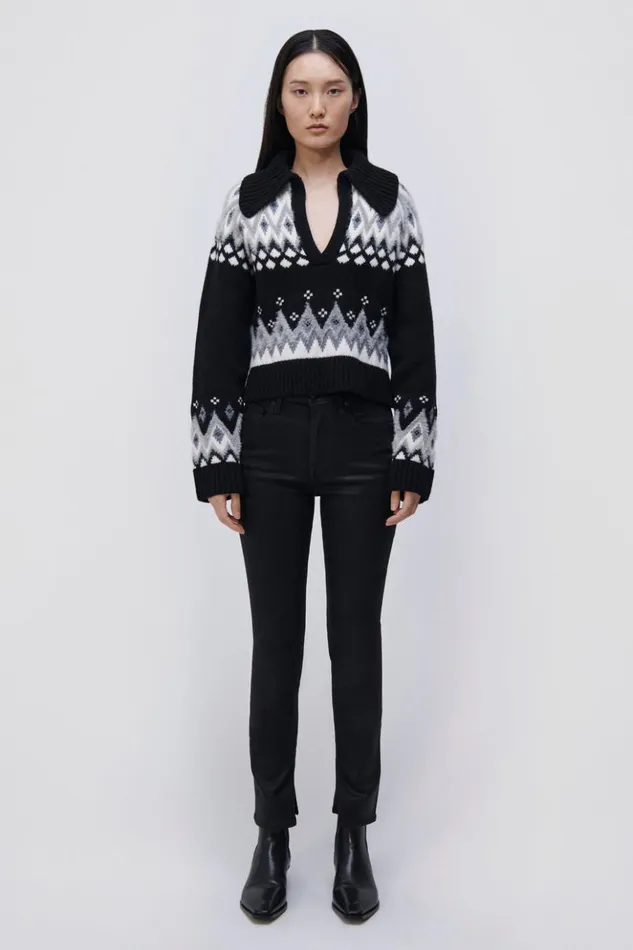Women River Denim Coated Black Jonathan Simkhai Denim