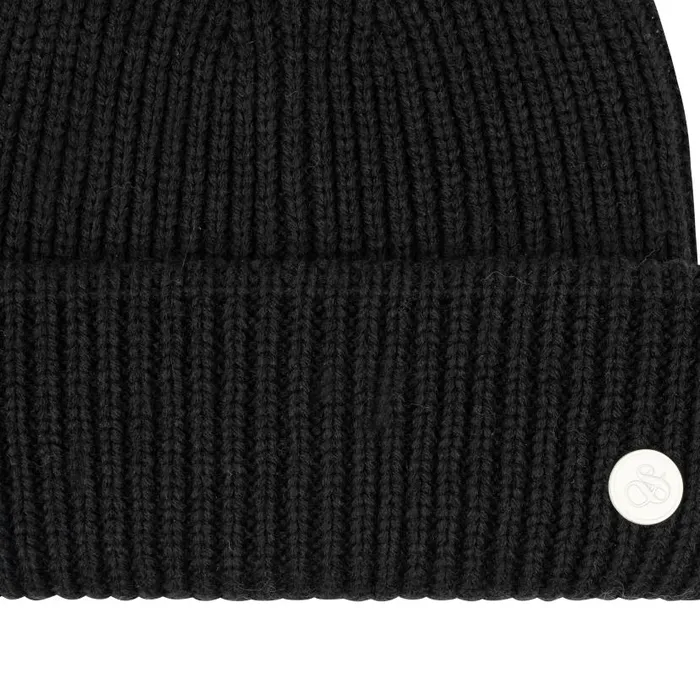 Women SandS RIVET CUFF BEANIE Navy Scotch and Soda Hats Scarves and Gloves
