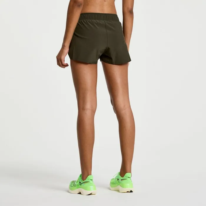 Women Saucony Bottoms Elite Split Short Umbra