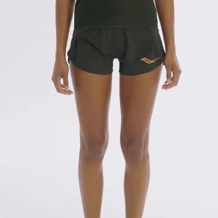 Women Saucony Bottoms Elite Split Short Umbra
