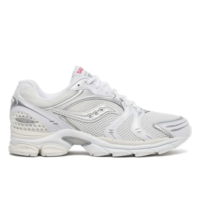 Women Saucony Lifestyle Progrid Triumph 4 Heritage Whitesilver