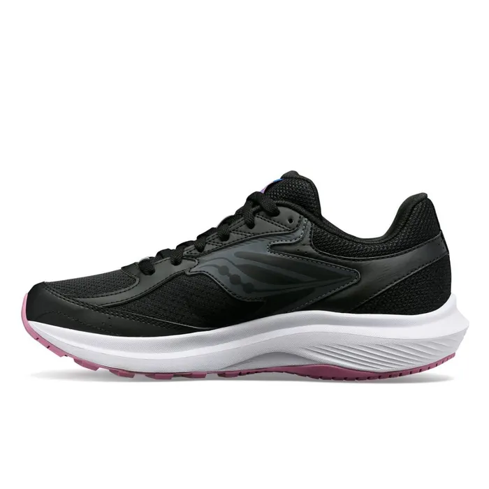 Women Saucony Running Cohesion 17 Wide Blackorchid