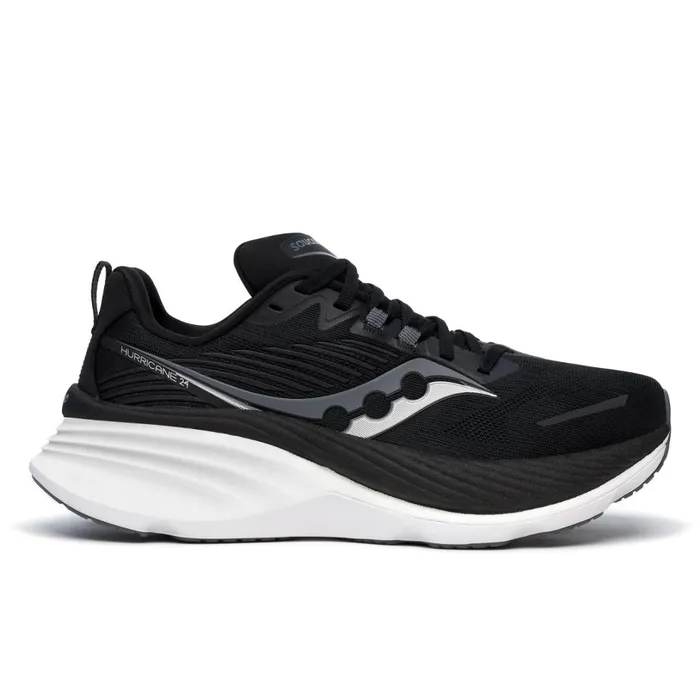 Women Saucony Running Hurricane 24 Wide Blackcarbon