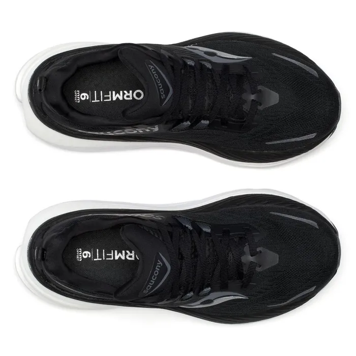 Women Saucony Running Hurricane 24 Wide Blackcarbon