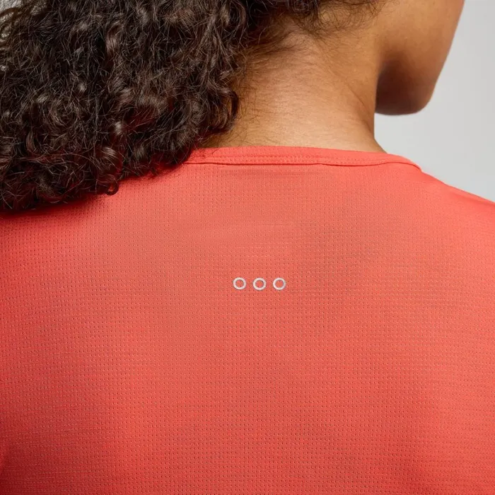 Women Saucony Tops Stopwatch Long Sleeve Cayenne Heather