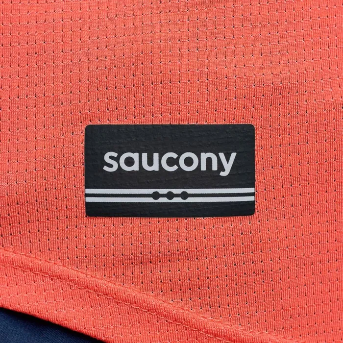 Women Saucony Tops Stopwatch Long Sleeve Cayenne Heather