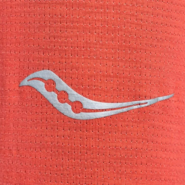 Women Saucony Tops Stopwatch Long Sleeve Cayenne Heather