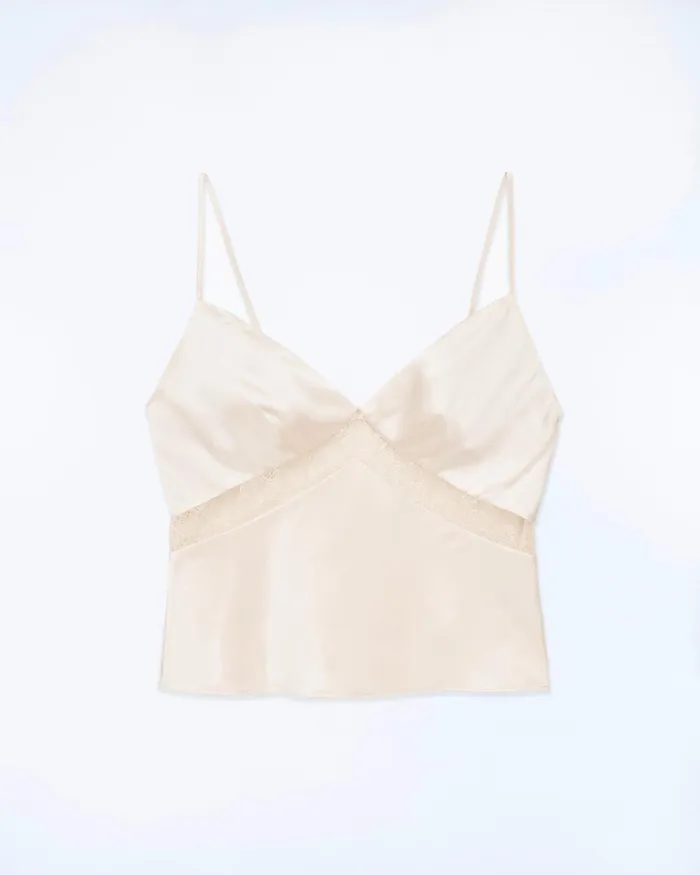 Women Shirts TShirts and Tops From Future Dallia Strap Top Champagne