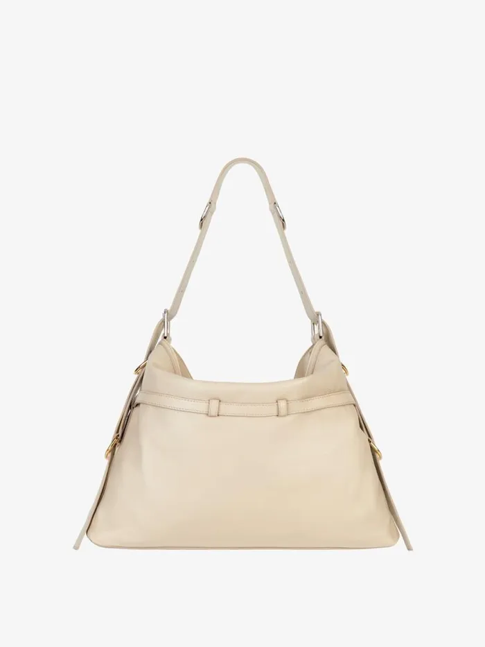 Women Shoulder Bags Givenchy Medium Voyou Bag In Leather Natural Beige Women Shoulder Bags Givenchy Medium Voyou Bag In Leather Natural Beige