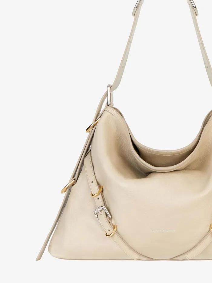 Women Shoulder Bags Givenchy Medium Voyou Bag In Leather Natural Beige Women Shoulder Bags Givenchy Medium Voyou Bag In Leather Natural Beige