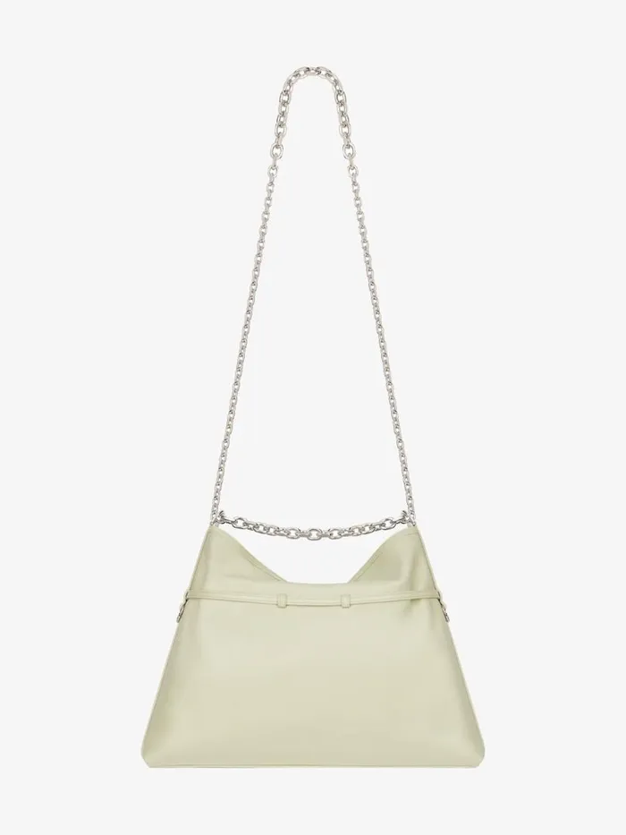 Women Shoulder Bags Givenchy Medium Voyou Chain Bag In Leather Almond Green Women Shoulder Bags Givenchy Medium Voyou Chain Bag In Leather Almond Green