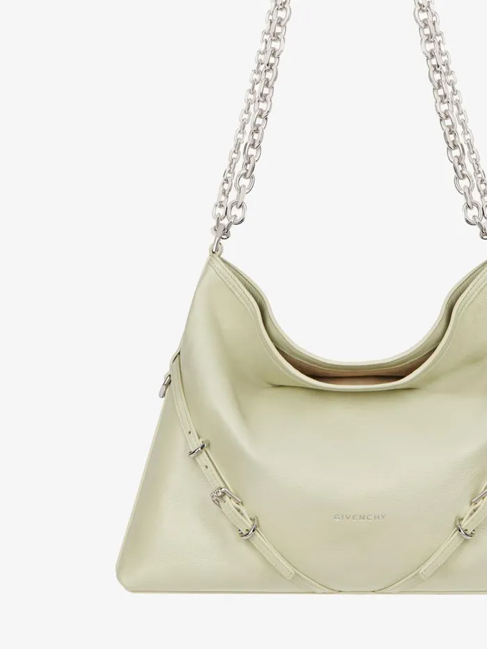 Women Shoulder Bags Givenchy Medium Voyou Chain Bag In Leather Almond Green Women Shoulder Bags Givenchy Medium Voyou Chain Bag In Leather Almond Green