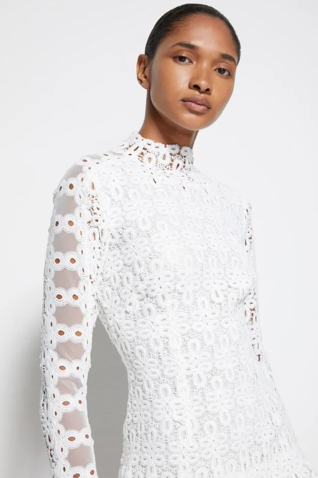 Women Signature Joy Mini Dress White Jonathan Simkhai Dresses and Jumpsuits