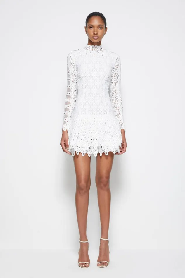 Women Signature Joy Mini Dress White Jonathan Simkhai Dresses and Jumpsuits