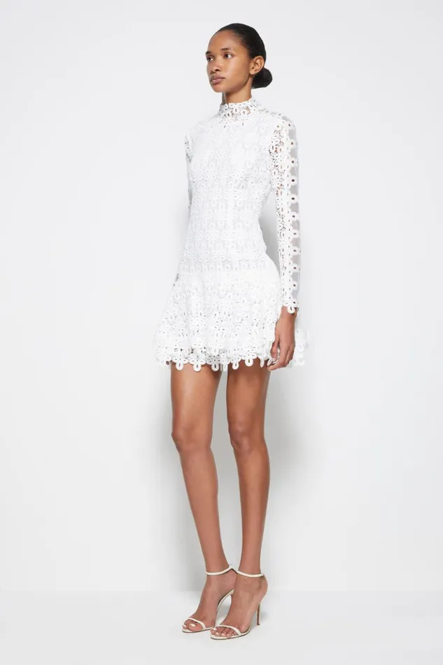 Women Signature Joy Mini Dress White Jonathan Simkhai Dresses and Jumpsuits