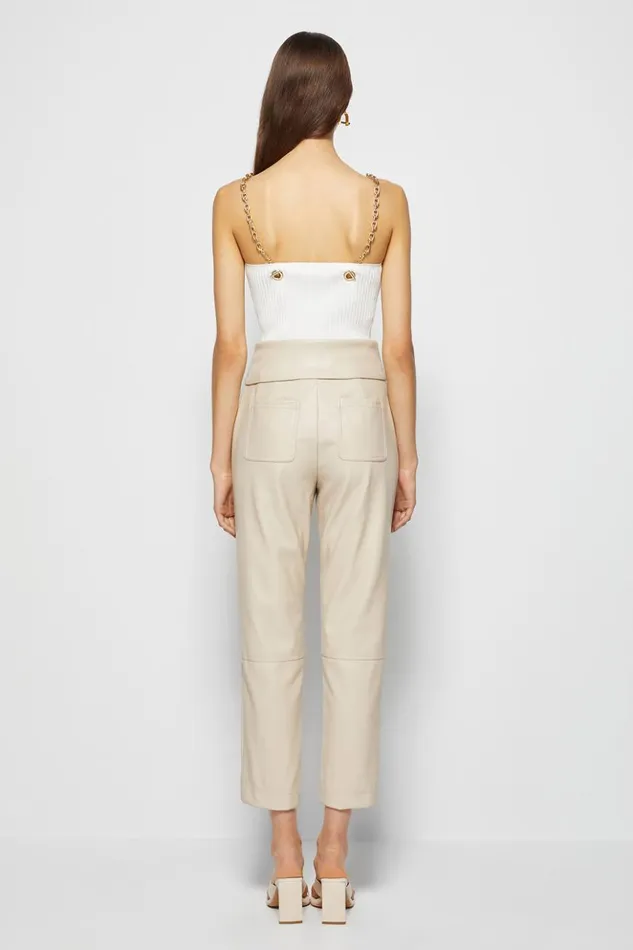 Women Signature Tessa Pant Egret Jonathan Simkhai Pants and Bottoms