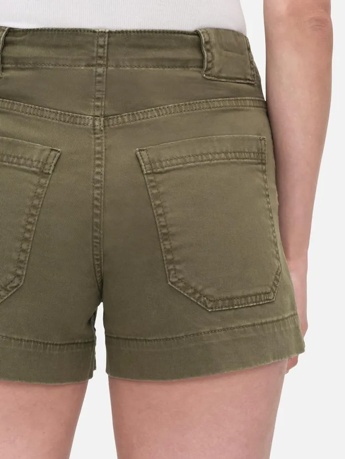 Women Skirts and Shorts FRAME Clean Utility Short 8212 Washed Winter Moss Women Skirts and Shorts FRAME Clean Utility Short 8212 Washed Winter Moss