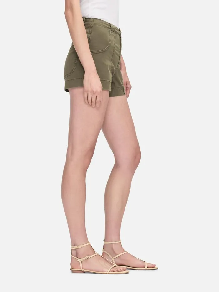 Women Skirts and Shorts FRAME Clean Utility Short 8212 Washed Winter Moss Women Skirts and Shorts FRAME Clean Utility Short 8212 Washed Winter Moss
