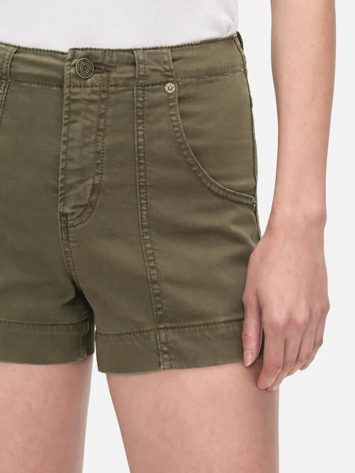 Women Skirts and Shorts FRAME Clean Utility Short 8212 Washed Winter Moss Women Skirts and Shorts FRAME Clean Utility Short 8212 Washed Winter Moss