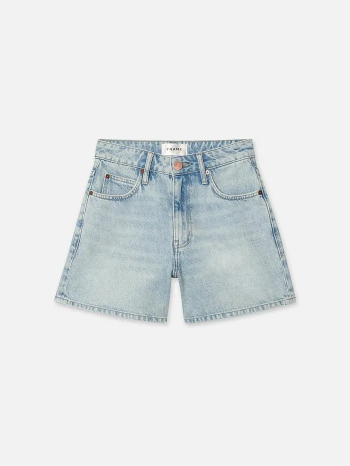 Women Skirts and Shorts FRAME The Easy Short 8212 Fizz Indigo
