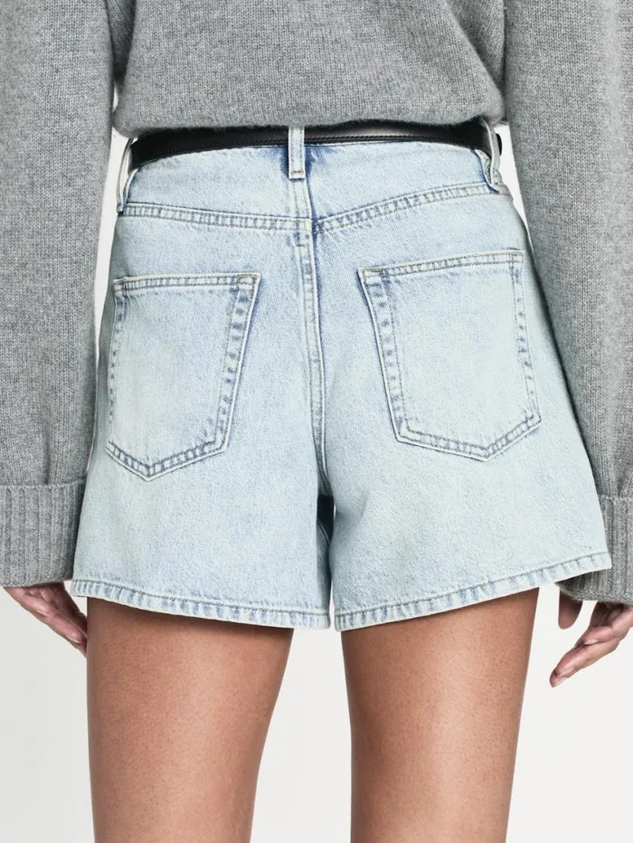 Women Skirts and Shorts FRAME The Easy Short 8212 Fizz Indigo