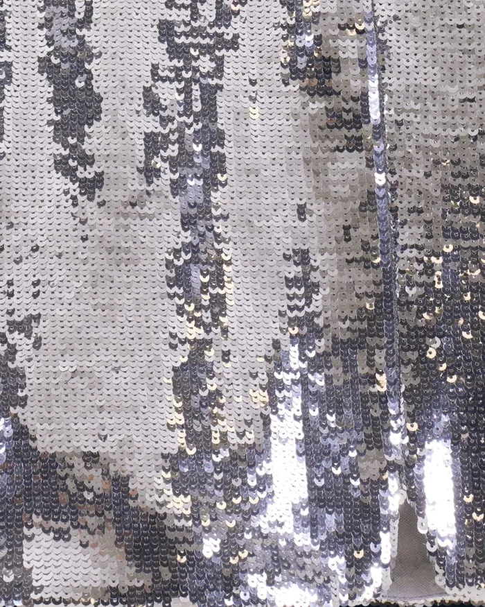 Women Skirts From Future Mini Sequins Skirt Silver