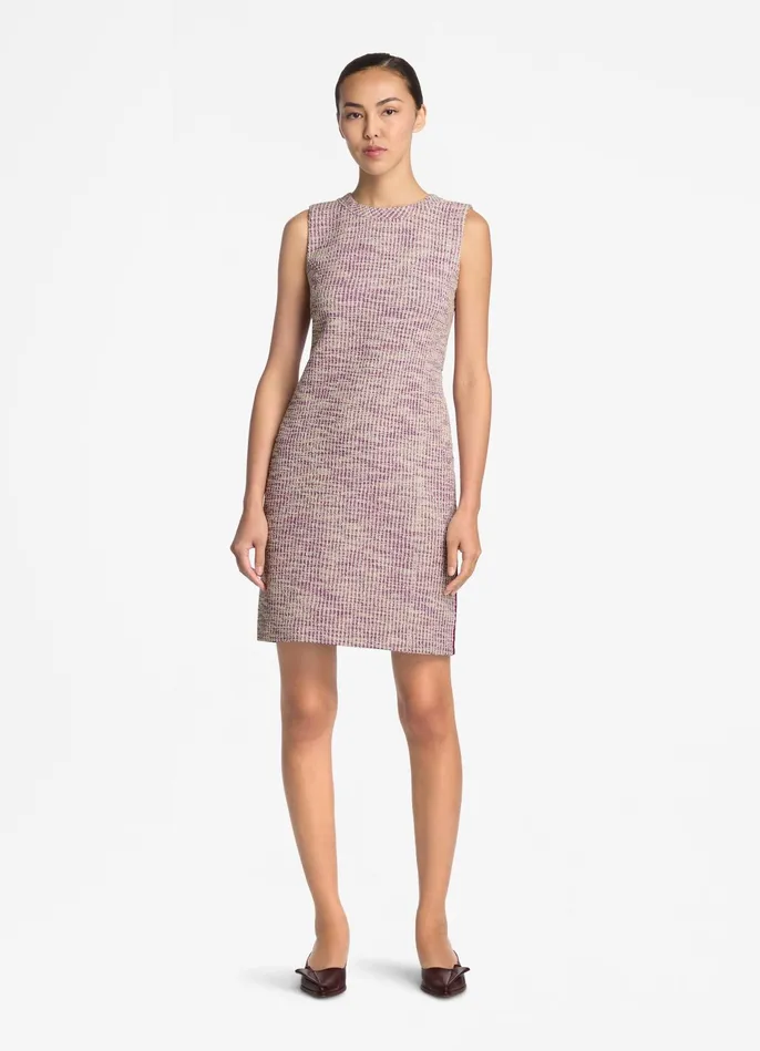 Women Slub Moulin Knit Dress Amethystecru Multi St John Knitwear Women Slub Moulin Knit Dress Amethystecru Multi St John Knitwear