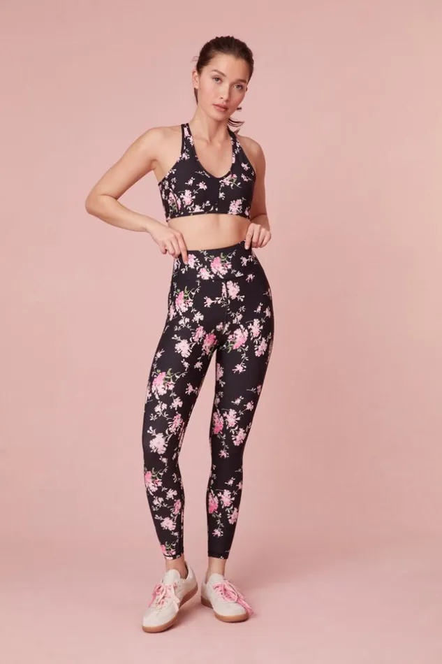 Women Solange Floral Sports Bra Aurora Nights LoveShackFancy Active