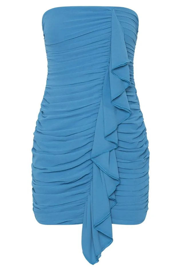 Women Suzanna Ruched Mini Dress 8211 Marine Blue Marineblue Meshki Mini Dresses Women Suzanna Ruched Mini Dress 8211 Marine Blue Marineblue Meshki Mini Dresses