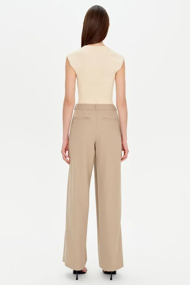 Women Tayler Trouser Camel Melange Jonathan Simkhai Pants and Bottoms