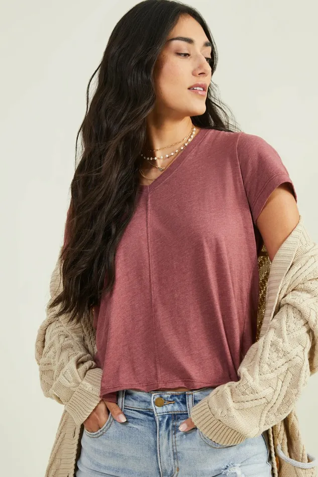 Women Tees Altar8217d State Libby VNeck Basic Tee
