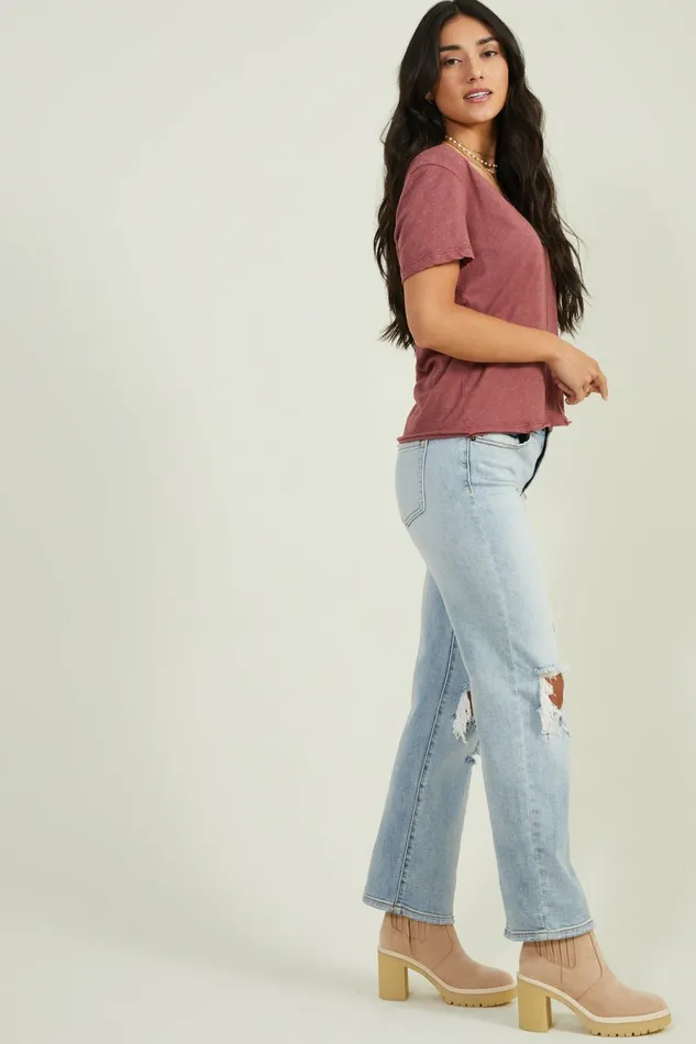 Women Tees Altar8217d State Libby VNeck Basic Tee