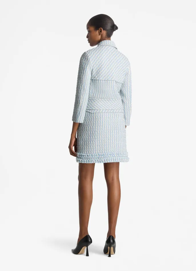 Women Textured Multi Tweed Skirt Powder Bluewhite Multi St John Skirts Women Textured Multi Tweed Skirt Powder Bluewhite Multi St John Skirts