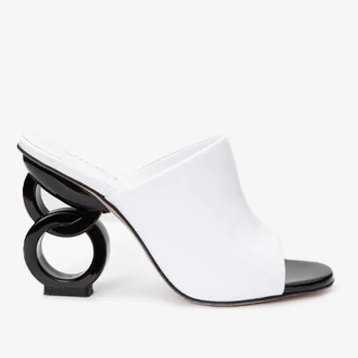 Women The Cymmer White Leather Sandal Vinci Leather Sandals
