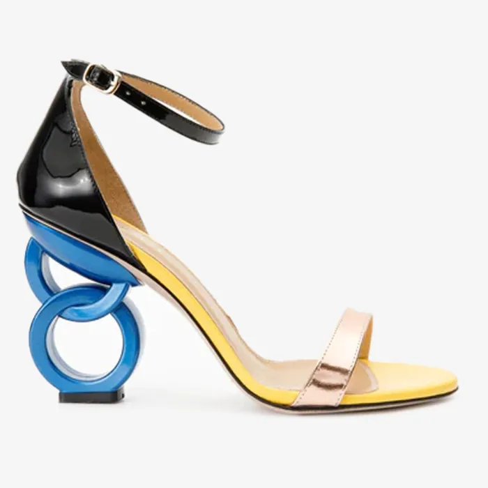 Women The Kiyev Rose Gold Leather Sandal Vinci Leather Sandals