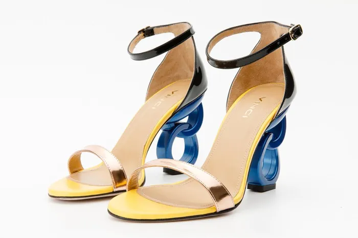 Women The Kiyev Rose Gold Leather Sandal Vinci Leather Sandals