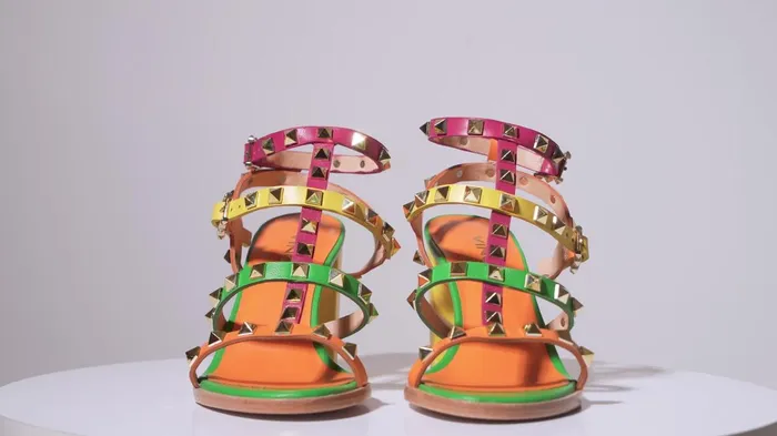 Women The Nejapa Block Heel Multicolor Leather Sandal Vinci Leather Best Sellers