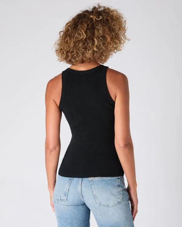 Women The Peony Lim Racer TankIn Black Black NPeal Tops and Tshirts