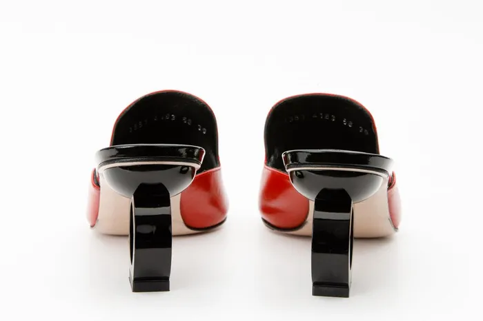 Women The Tory Red Leather Sandal Vinci Leather Sandals