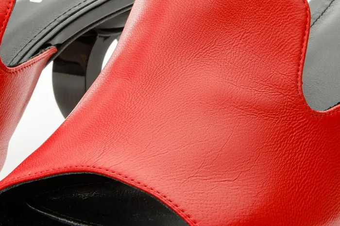 Women The Tory Red Leather Sandal Vinci Leather Sandals