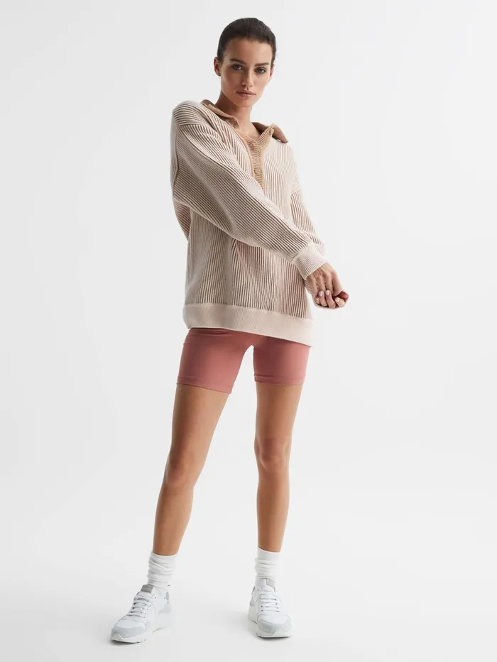 Women The Upside The Upside Knitted Sweater Natural Reiss Knitwear