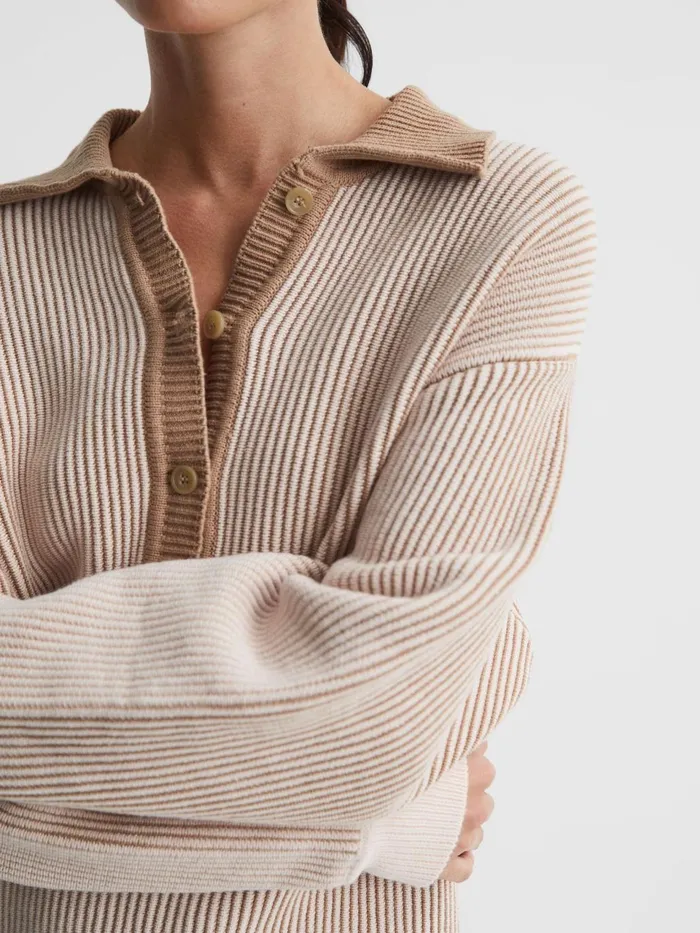 Women The Upside The Upside Knitted Sweater Natural Reiss Knitwear