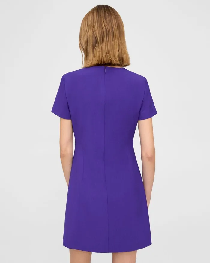 Women Theory Dresses Sheath Dress In Good Wool Blue Iris
