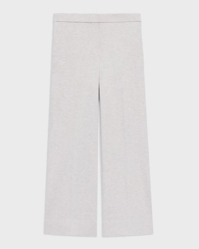 Women Theory Pants Kick Pant In Herringbone Knit Light Grey Melange