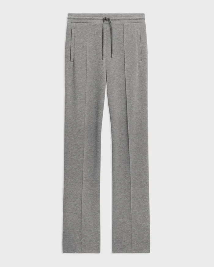 Women Theory Pants Track Pant In DoubleKnit Jersey Grey Meloat Mel