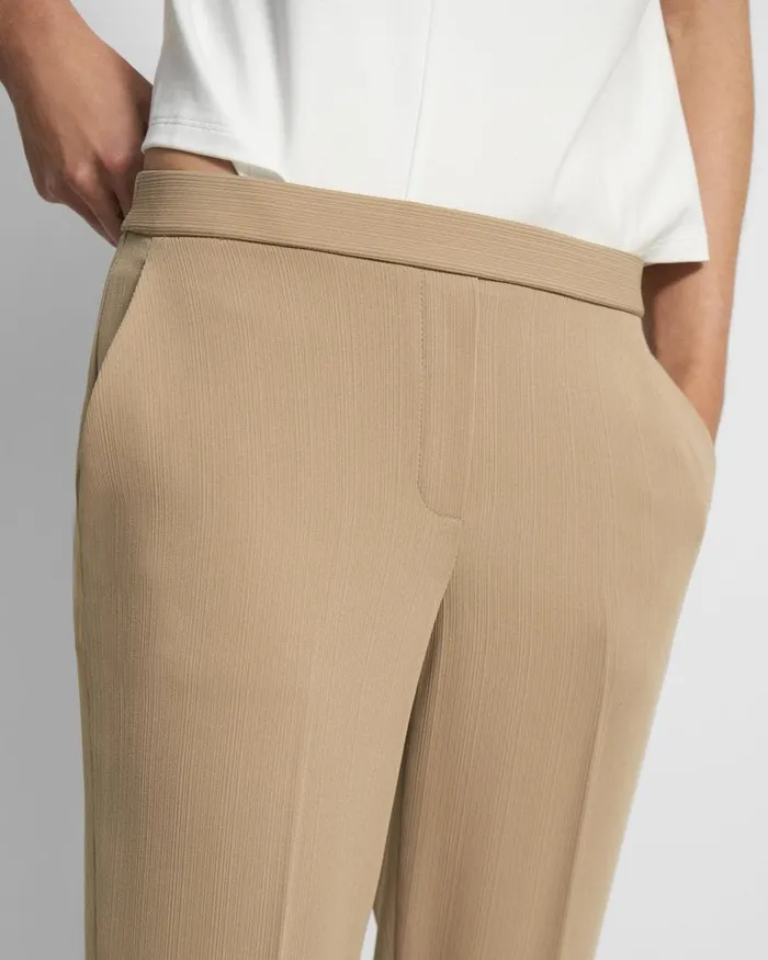 Women Theory Pants Treeca PullOn Pant In Striped Admiral Crepe Mesa