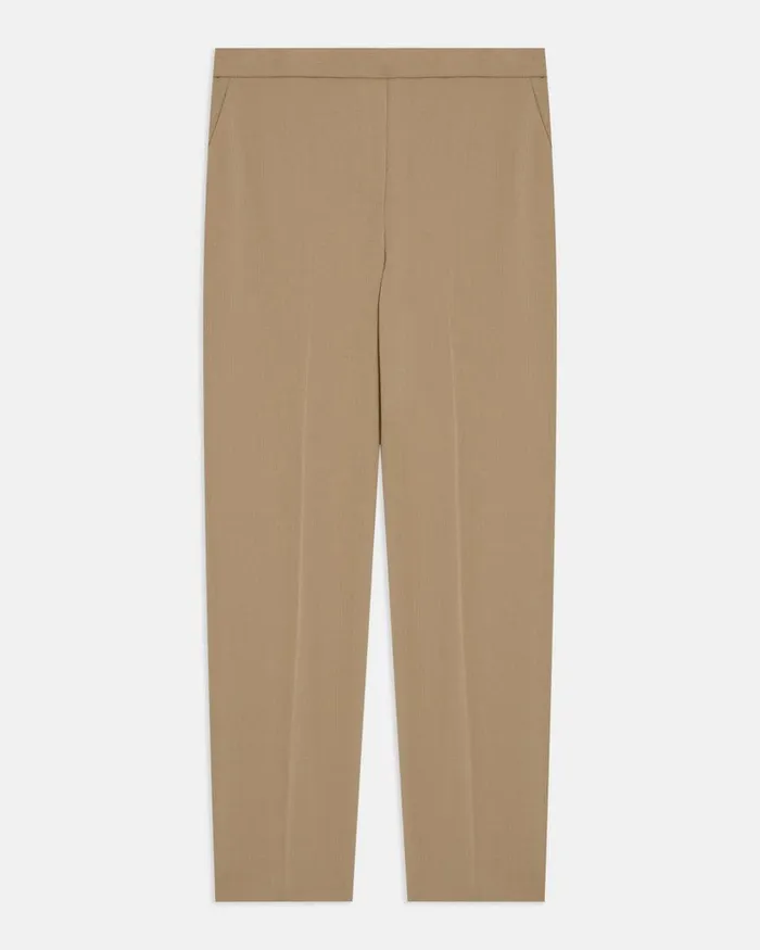 Women Theory Pants Treeca PullOn Pant In Striped Admiral Crepe Mesa
