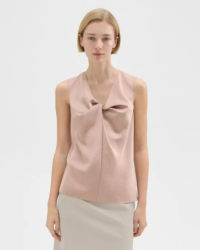 Women Theory Tops Twisted Sleeveless Top Sakura